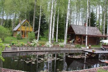 Фото номера Дом с 1 спальней Дома для отпуска Holiday Home Bērzlejas г. Upesgrīva 12